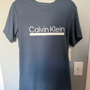 Calvin Klein Blue Logo Crew Neck T-Shirt